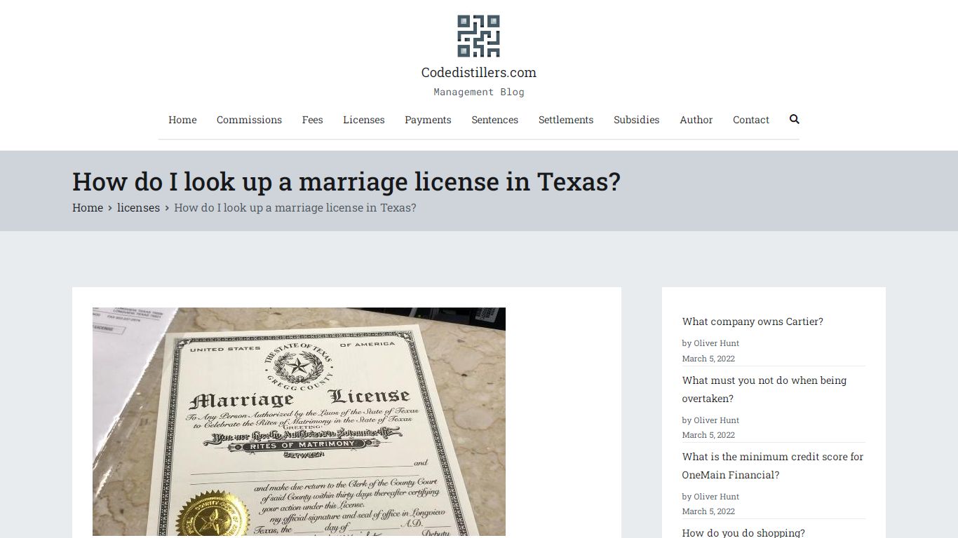 How do I look up a marriage license in Texas? | Update July 2022